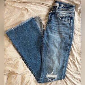 KanCan Flare Jeans with Slits